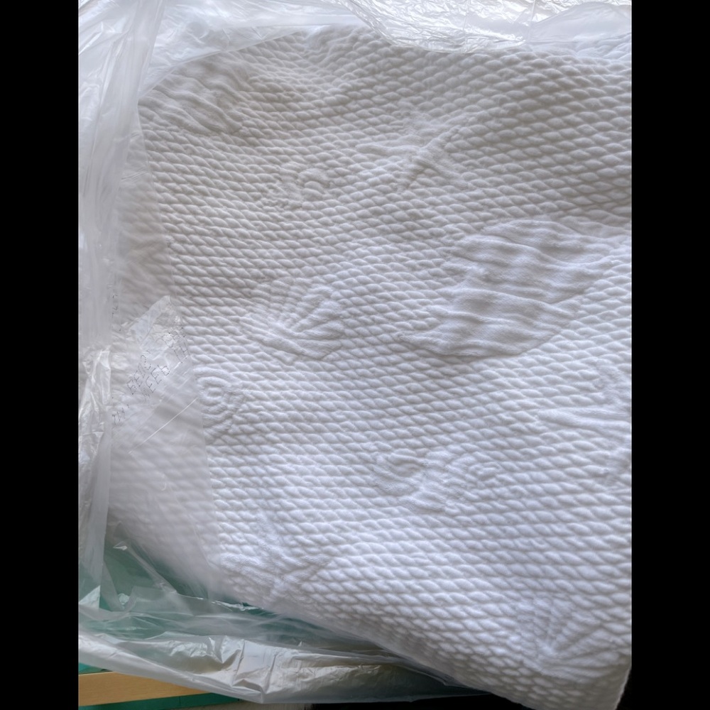 White Jacquard Shower Curtain